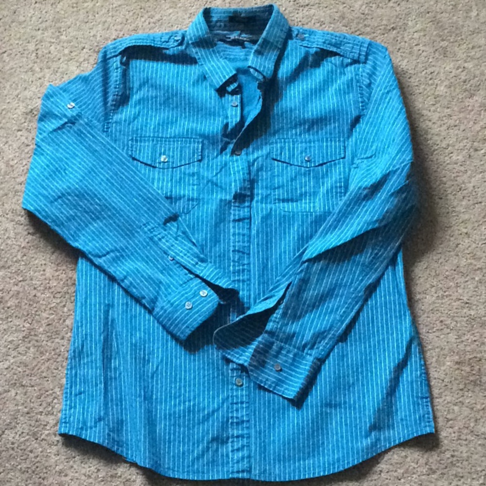 Black Casual Button Down